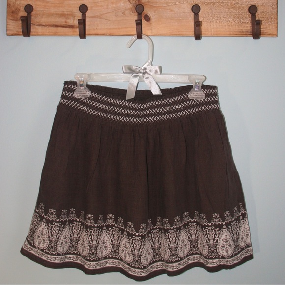 Vintage Boho Printed Mini Skirt - Picture 2 of 3